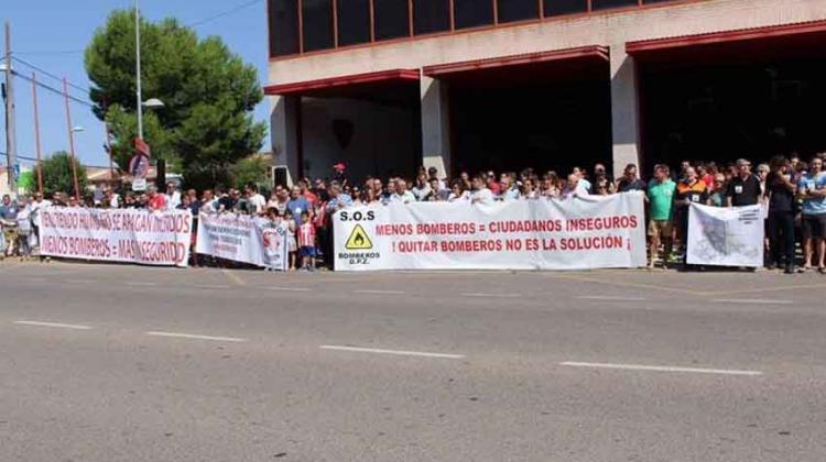 Nueva protesta de los bomberos para pedir más personal