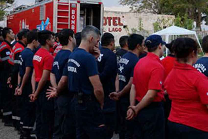 Bomberos Voluntarios se capacitaron en el Centro de Entrenamiento MóvilBomberos Voluntarios se capacitaron en el Centro de Entrenamiento Móvil