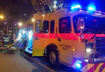 Se registra Incendio en departamento en Las Condes
