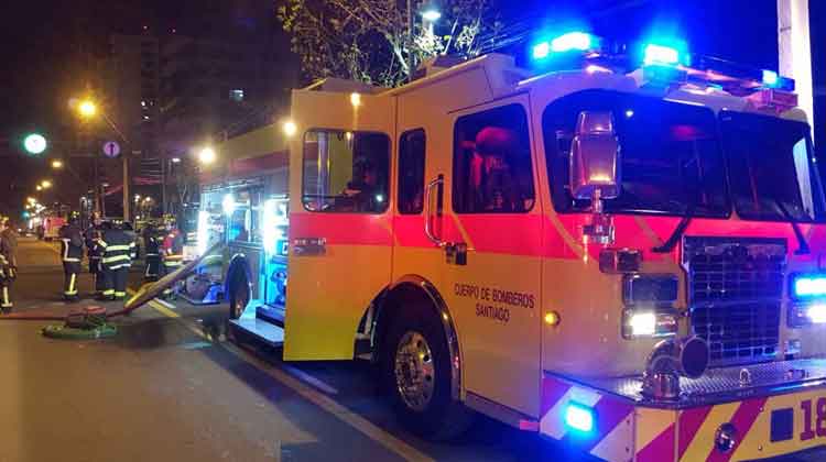 Se registra Incendio en departamento en Las Condes