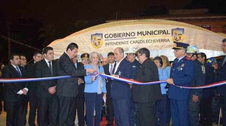 Bomberos de Luque inauguran mejoras en el cuartel