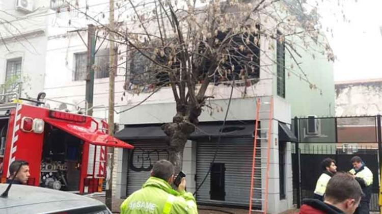 Incendio en un depósito de ropa en Quilmes Centro