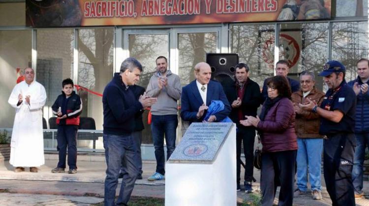 Se inauguró un centro de capacitación de bomberos de Hurlingham