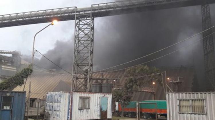 Un incendio de grandes dimensiones afectó a la planta de Molinos