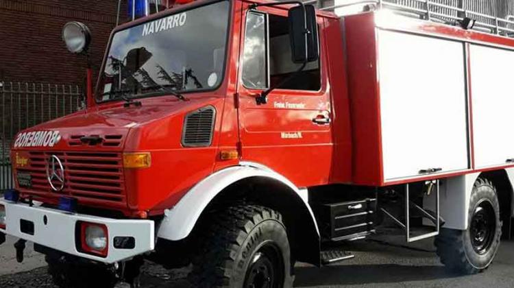 Nueva unidad Unimog para Bomberos Voluntarios de Navarro