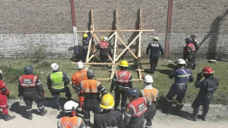 Bomberos se capacitaron en rescate de estructuras colapsadas