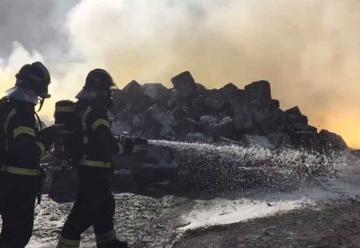 Nube tóxica en Madrid a causa de un incendio en un polígono industrial