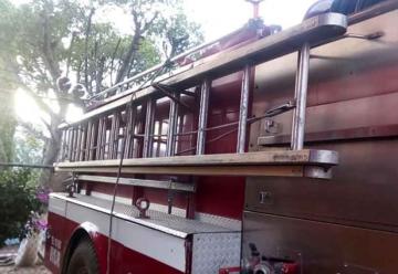 Roban a Bomberos escalera que utilizan en la atención de emergencias