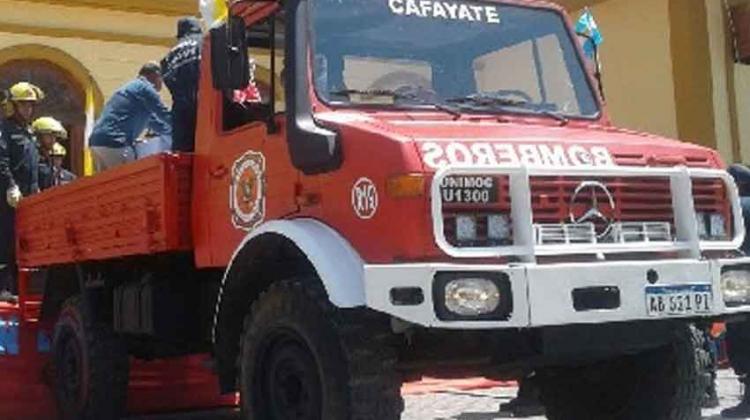 Nuevo vehículo para los Bomberos Voluntarios de Cafayate