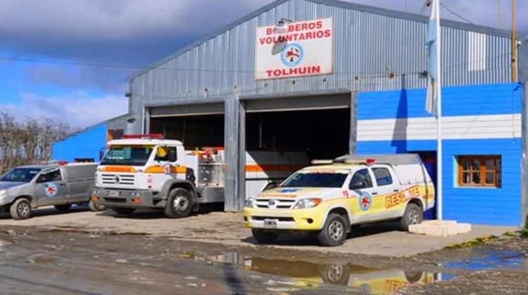 Ordenamiento del cuartel de Bomberos Voluntarios de Tolhuin