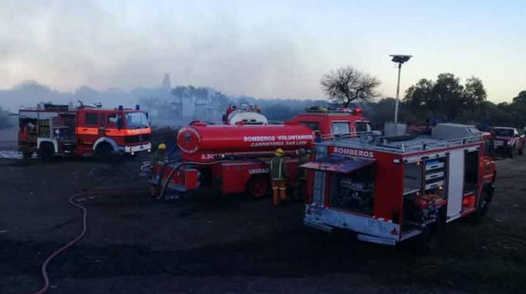 Casi doce horas de labor para sofocar un incendio en chipeado