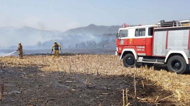 Bomberos controlaron un incendio forestal en Cordoba