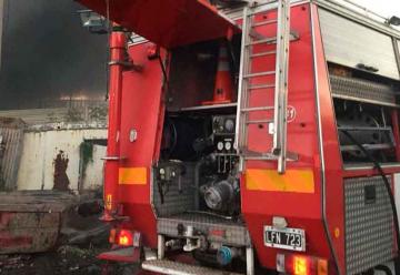 Incendio en un depósito de cartones en Villa Fiorito