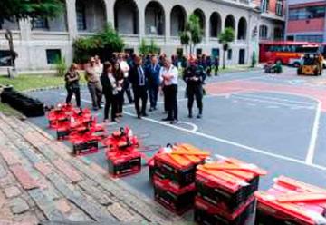 Bomberos recibió elementos para incendios forestales y rescate