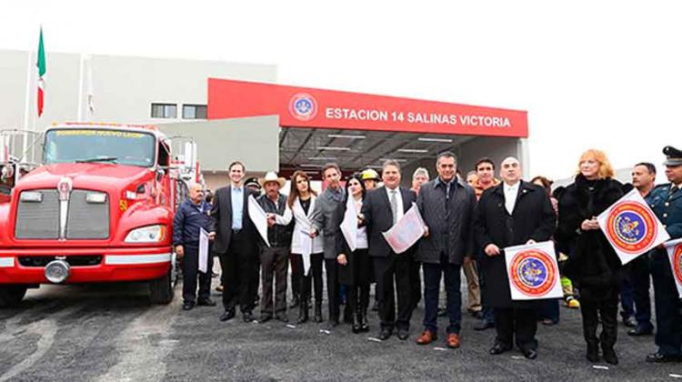 Inauguran nueva estación de Bomberos en Salinas Victoria