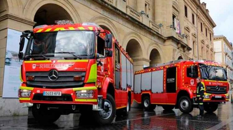 Dos nuevos camiones para los Bomberos de Gipuzkoa