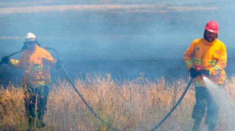 Declararon extinguido el incendio en las sierras