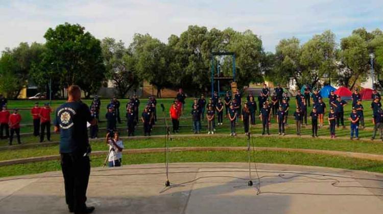 Darregueira fue sede del 5° encuentro de cadetes de Bomberos