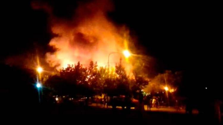 Se incendió una planta conservera en Luján de Cuyo