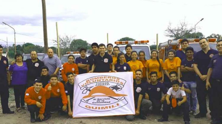 Bomberos voluntarios de Quimilí se perfeccionaron en socorrismo