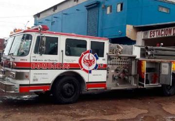 Bomberos del Rosario prestaron una unidad a Bomberos de San Quintín