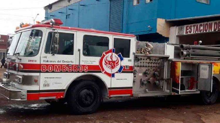 Bomberos del Rosario prestaron una unidad a Bomberos de San Quintín