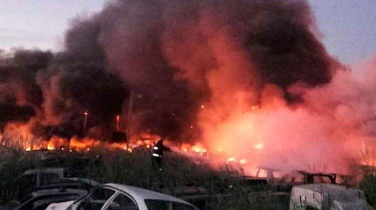 Incendio en depósito judicial en Lomas de Zamora