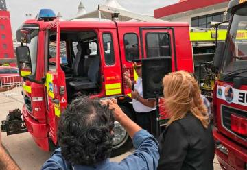 Bomberos Voluntarios de Las Termas presentó la nueva autobomba