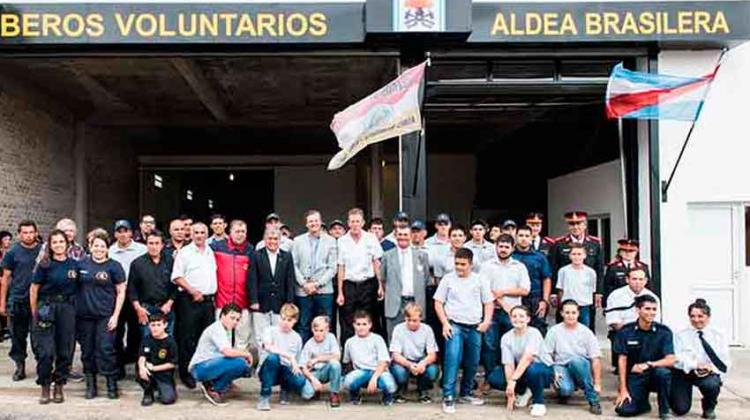 Bomberos Voluntarios de Aldea Brasilera festejaron 25 años