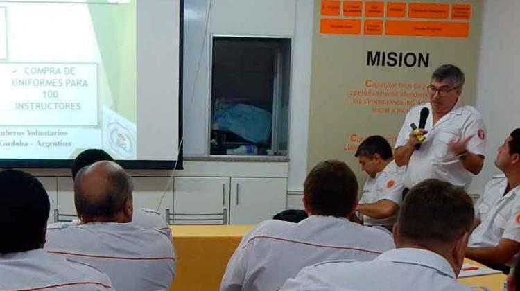 Apertura a las Reuniones Mensuales de la Federación Bomberos de Córdoba