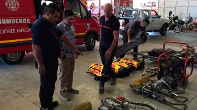 Bomberos de Luján de Cuyo se especializan en rescate