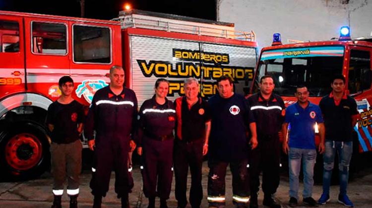 Autoridad del Consejo Nacional de Bomberos Voluntarios visitó Paraná