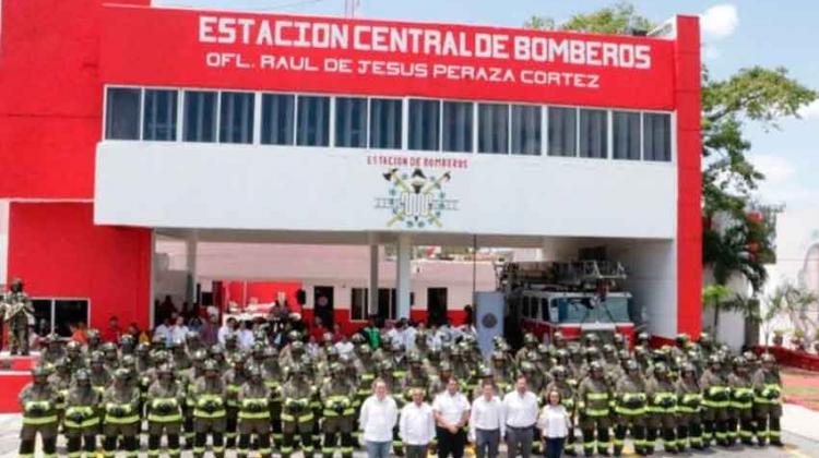 4 millones de pesos en equipo para los bomberos de Cancún