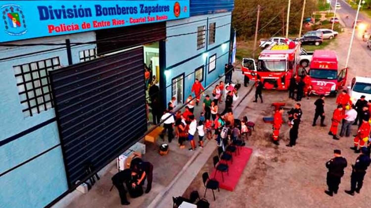 Inauguraron cuartel de Bomberos Zapadores en San Benito Inauguraron cuartel de Bomberos Zapadores en San Benito