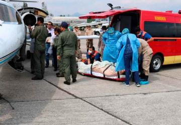 Trasladan a México a tres bomberos hondureños heridos