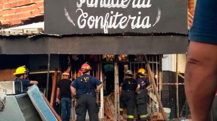 Incendio, explosión y derrumbe en Monte Chingolo