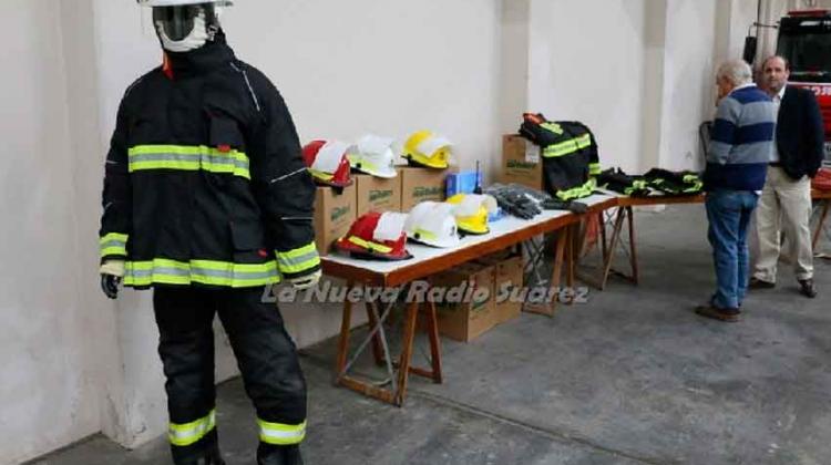 Bomberos de Coronel Suárez presentaron nuevo equipamiento