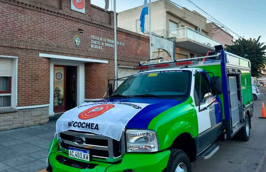 Bomberos de Necochea recibió una autobomba