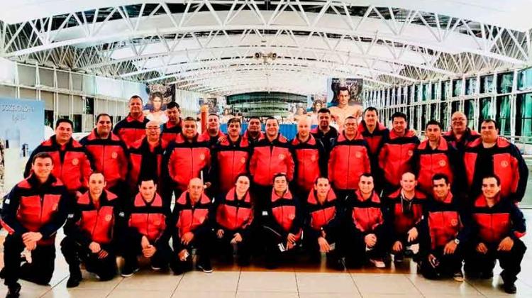 Bomberos Voluntarios de Argentina se capacitan en Colombia Bomberos Voluntarios de Argentina se capacitan en Colombia