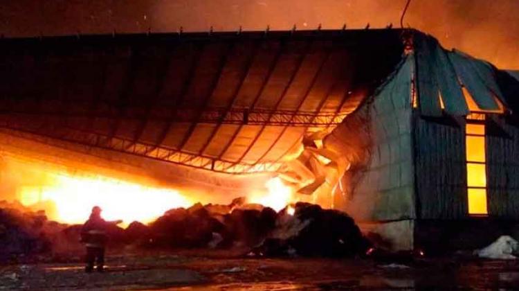 Gran Incendio en una algodonera en Avellaneda