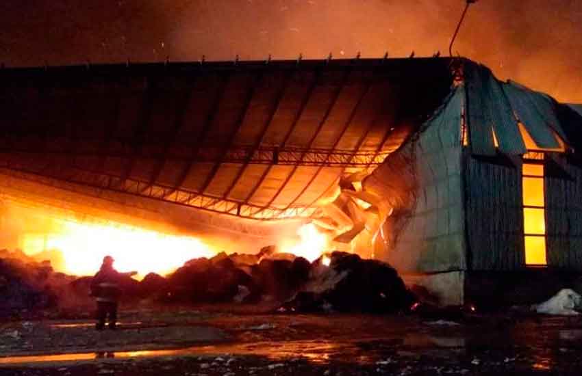 Gran Incendio en una algodonera en Avellaneda