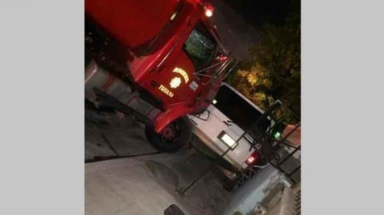 Un camión de Bomberos se queda sin frenos en Tijuana