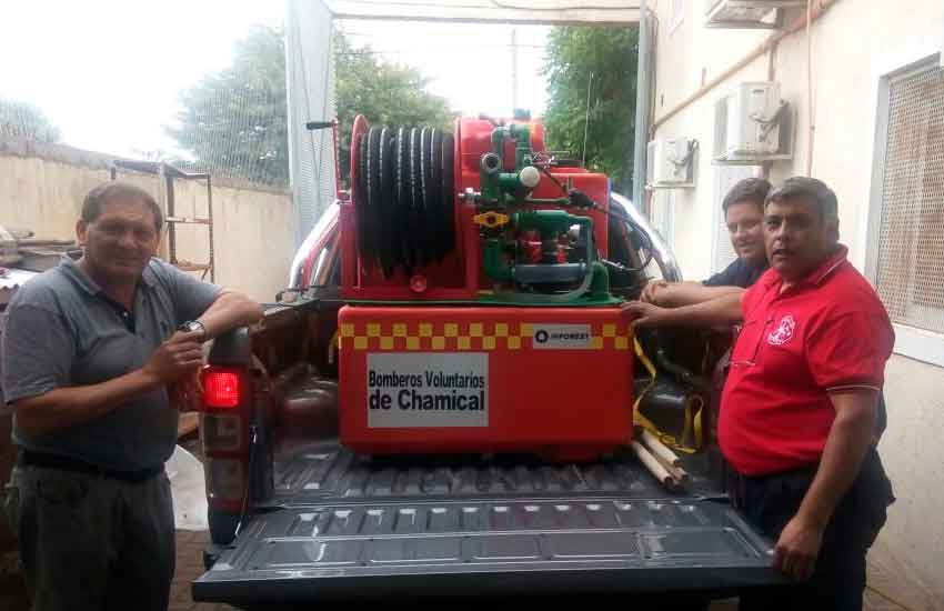 Bomberos Voluntarios Chamical adquirió un Equipo de ataque rápido