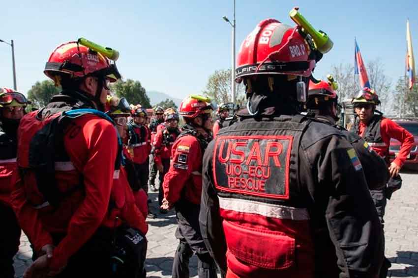 Bomberos Quito participa en movilización nacional de equipos USAR