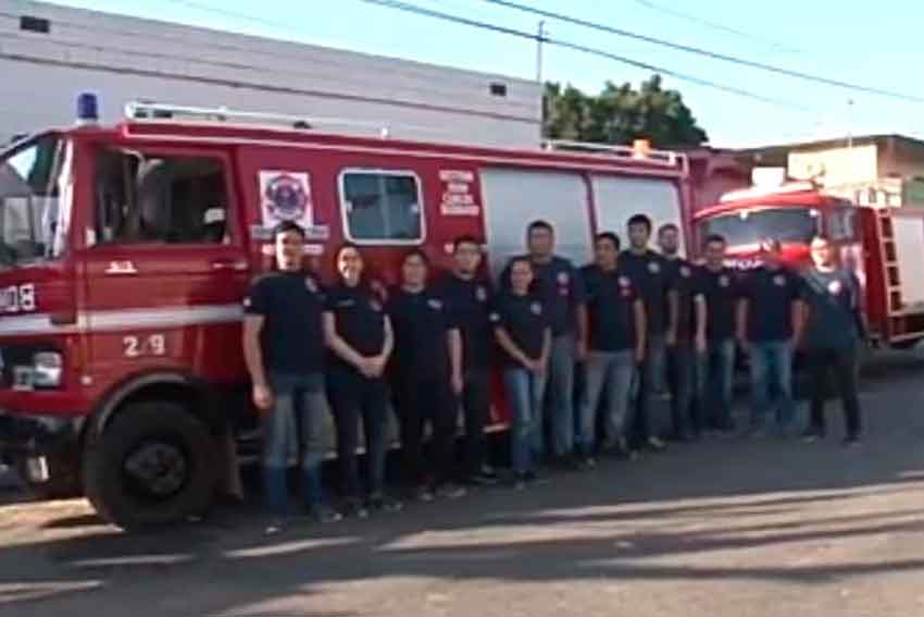 Presentación del cuerpo de Bomberos Voluntarios El Manantial