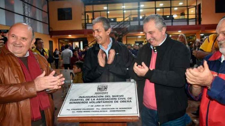 Inauguran la nueva sede de los Bomberos Voluntarios de Oberá