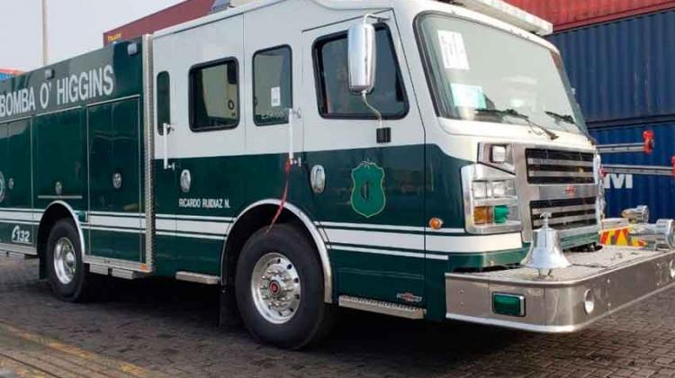 Bomberos de Rancagua contará con tres modernos carros Bomberos de Rancagua contará con tres modernos carros