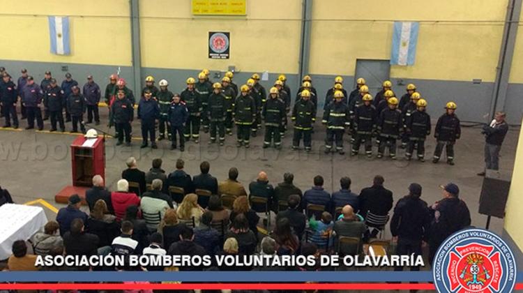 Acto por el día del Bombero Voluntario en Olavarría