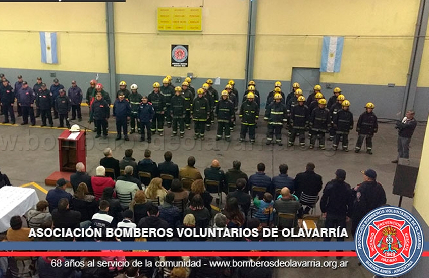 Acto por el día del Bombero Voluntario en Olavarría