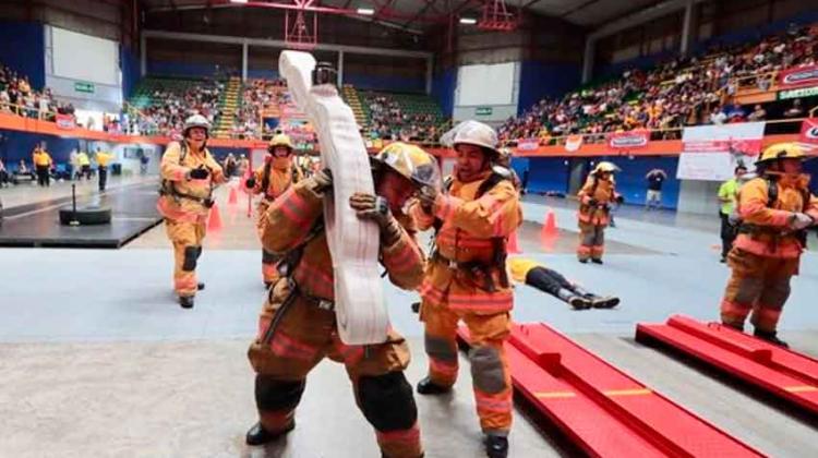 Bomberos de Costa Rica pusieron a prueba sus destrezas